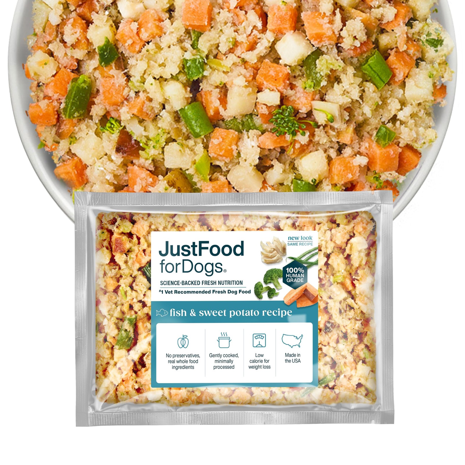 Fordogs Frozen Fresh Dog Food, Complete Meal Or Topper, Fish  Sweet P...