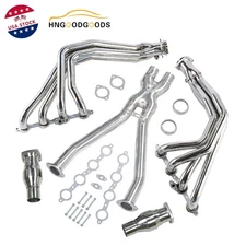 Exhaust Manifold Header & X Pipe Kit For Chevy Corvette 1997-2004 5.7L V8 1-7/8"