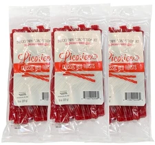 Classic Red Licorice-3 PACK-FAT FREE Old Fashioned Gourmet Licorice Twists-A