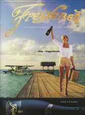 Anuncio impreso vintage FREIXENET Brut 1 página 2002 compartir la burbujeante mujer bonita