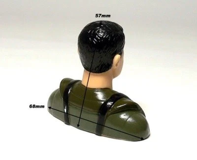 Радиоуправляемый хобби самолет 68x57 мм 1/7 красный военный самолет пилот модель PF221 - Изображение 2 из 2