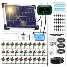Solar Bewässerungssystem Garten Bewässerung Topfpflanzen Balkone | 30M Tropfs...