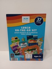 Aldi Lunch On The Go Set 37pc Grocery Dinner Food Kids Toy Pretend Play Set NEW