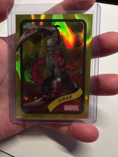 2025 Topps Chrome Marvel Drax Yellow Lava Refractor #184