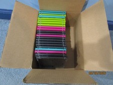 22 Standard Colored CD jewel cases Staples Brand - used but good condition