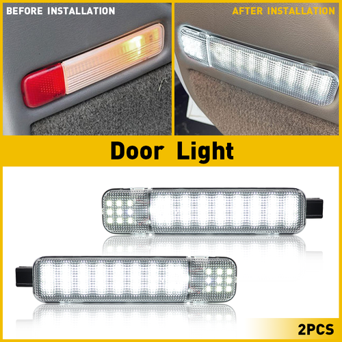 2X INTERIOR DOOR PANEL COURTESY LED LAMP PAIR FOR 95-07 SILVERADO SIERRA C/K GMC - Picture 10 of 14