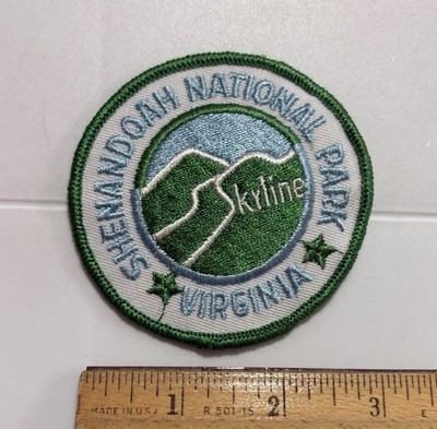 Shenandoah National Park Skyline Drive Round Embroidered Souvenir Patch badge