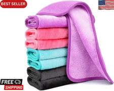 8 Pack Makeup Remover Cloth,13x7 Inch Reusable 1 Count (Pack of 8) Multicolor