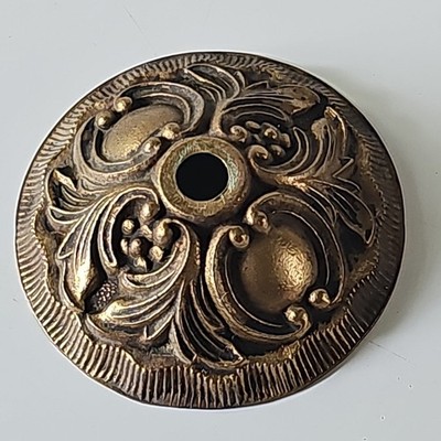 Vintage Messing Bronze Deckenkappe Baldachin Lampe Kronleuchter Teil 8cm 2 verfügbar