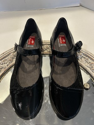 Fluchos Styll Mary Jane In Oceano Marino Size 8.5 Black Shoes Made In Spain