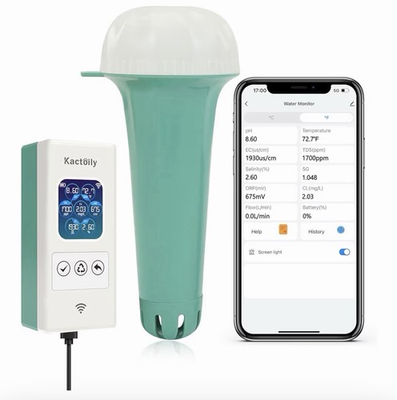 #ad Smart Pool Monitor Advanced Digital Water Tester for pH CL Salinity Temp $79.00