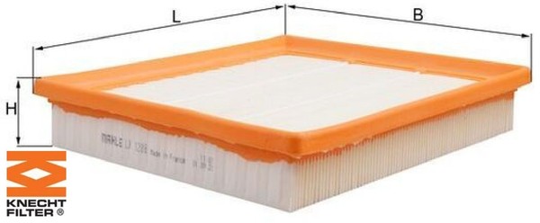 Knecht LX1288 Luftfilter Luftfiltereinsatz FüR Chrysler FüR Dodge FüR Lancia-image