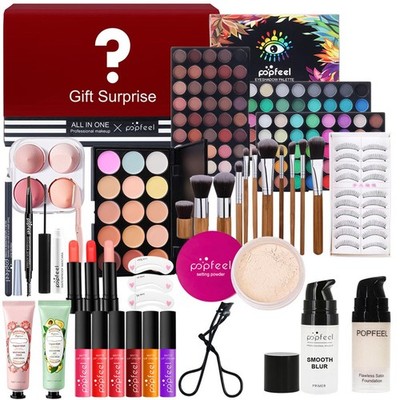 All-in-One Makeup Gift Set Carry All Makeup Kit for Women Full Kit With Makeu...