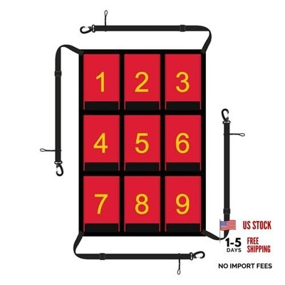 19x27in Clear Numbered Strike Zone,Waterproof Strike Zone Target Net