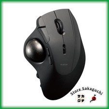 ELECOM Ergonomic Trackball Mouse 10 Button High Grade Model Wireless Wired Black