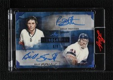 2021 Leaf Art of Hockey Iconography Navy 6/8 Bryan Trottier Billy Smith Auto 8d2