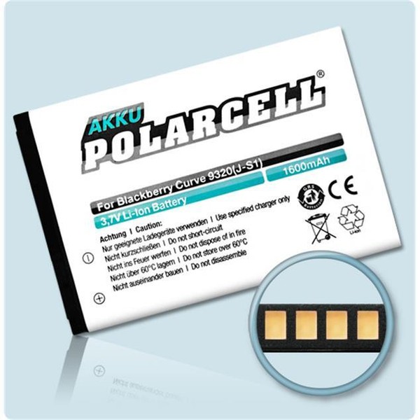 Polarcell Akku FüR J-S1 - Blackberry 9220 9310 9320 9720 1600Mah Batterie Handy-image
