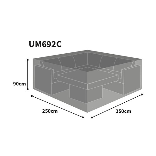 Bosmere Ultimate Protector Modular Corner Sofa & Dining Set Covers Charcoal - Picture 4 of 12