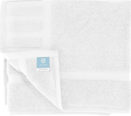 White Classic Luxury Cotton Bath Mat Set - 22"x34" | 2 Pack | Not a Rug - Picture 5 of 6
