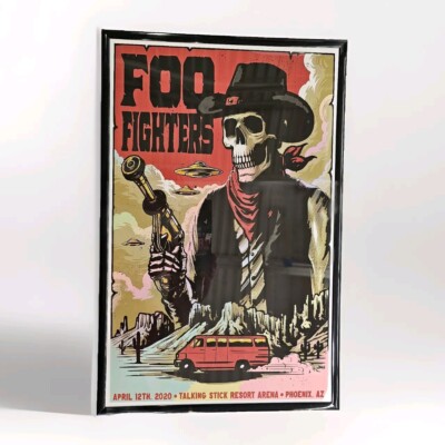 シルクスクリーンポスFOOFIGHTERS フレーム付き s-l400.jpg