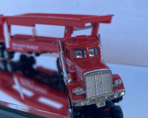 ZEE #359 AUTO TRANSIT Die Cast & Plastic Semi Truck Trailer Peterbuilt Long Hood - Picture 11 of 12