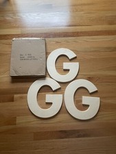 3pcs 12inch wood letter G