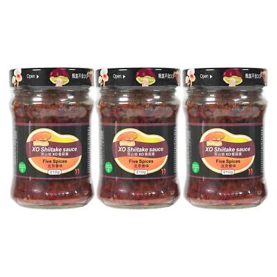 Bai Shan Zu X.O. Shiitake Five Spice Sauce Mushroom Sauce 3x210g Shitake eingele