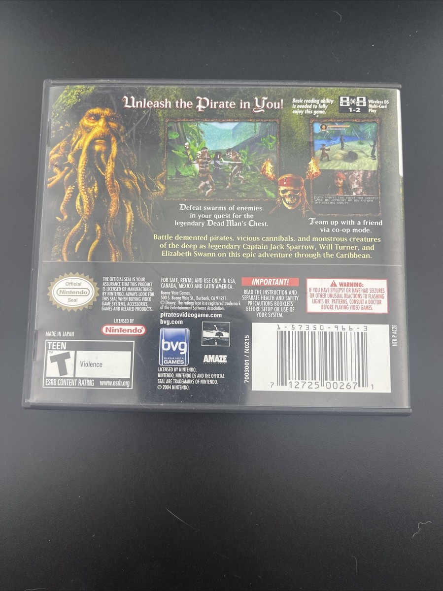 Pirates of the Caribbean: Dead Man's Chest (Nintendo DS, 2006