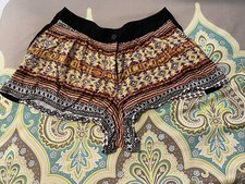 Women's Small Shorts Geometric Pattern Rayon