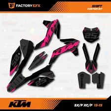 Gray & Pink Shift Graphics Kit fits KTM 13-15 SX SXF XC XCF 125 250 300 450