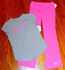 NIKE SPORT AUTHENTIC TODDLERS GIRLS BRAND NEW ORIGINAL 2Pc SET Size 3T, NWT
