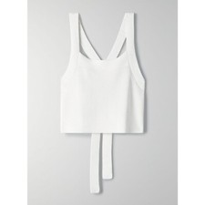 EUC 78 ARITZIA WILFRED New Cayenne Knit Tank Top Open Tie Back Espace WORN ONCE