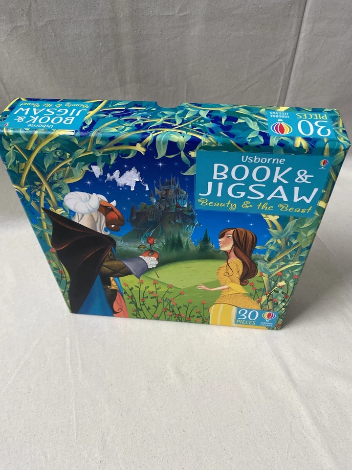 Usborne Jigsaw Beauty & the Beast 30 Pieces Kids 35cmx35cm Large Piece - Image 2 of 4