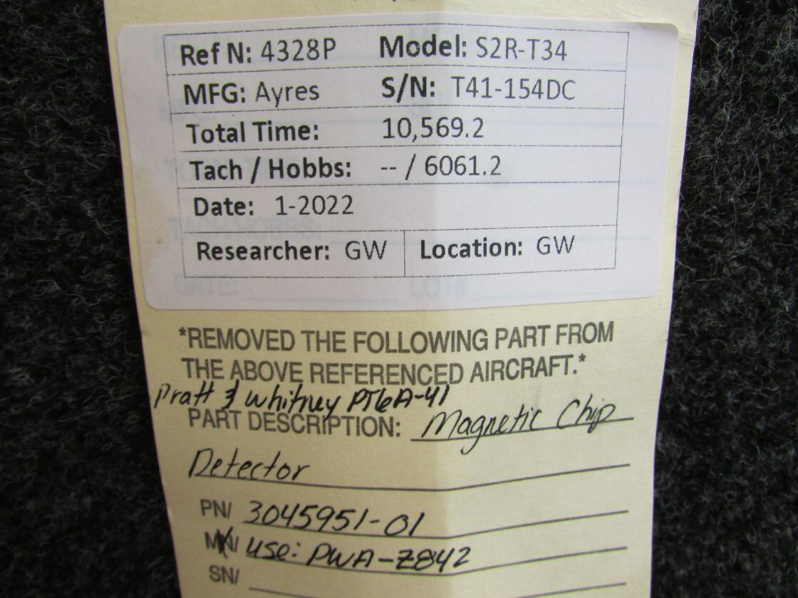 3045951-01 (Use: PWA-Z842) Pratt & Whitney PT6A-41 Magnetic 3045951-01 (Use: PWA-Z842) Pratt & Whitney PT6A-41 Magnetic