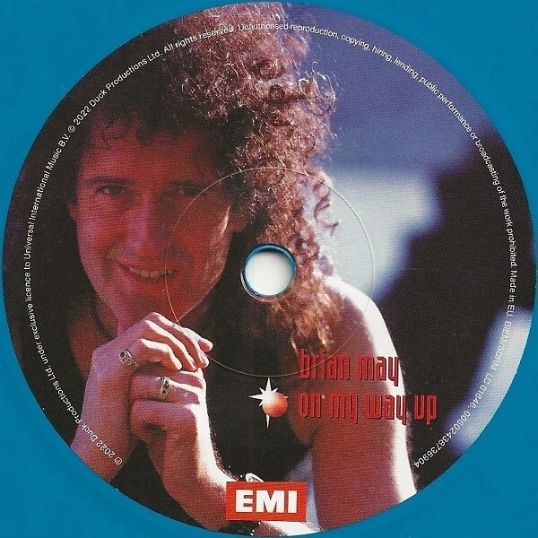 BRIAN MAY- On My Way Up, 3 track 7" Single (NEW 2022 BLUE Coloured Vinyl) QUEEN - Image 4 of 4