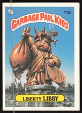 Garbage Pail Kids Series 3 1986 #113b Liberty Libby LP