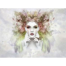 Beautiful Nature Girl 12X16 Inch Framed Art Print