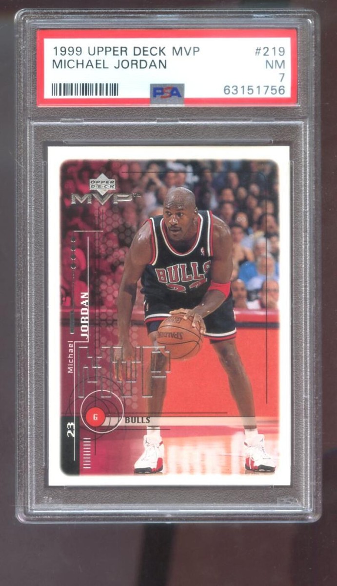 1999-00 Upper Deck MVP #219 Michael Jordan PSA Graded Card NBA 99-00 2000  UD