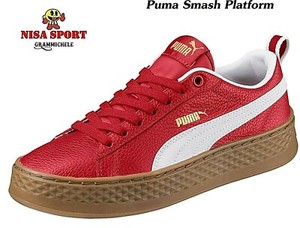 puma platform donna rosso
