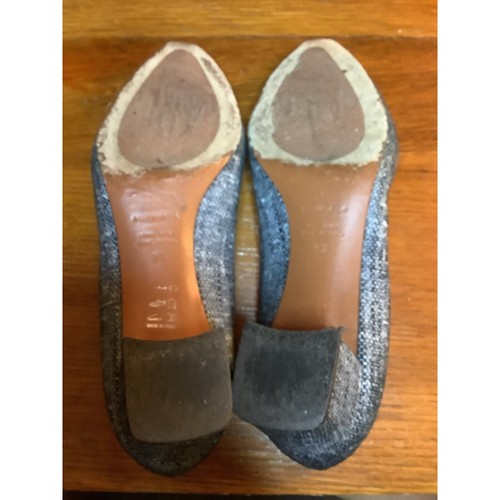 Aquatalia Pasha Tweed Print Heel Pumps 9 1/2 Block Heel - Picture 10 of 13