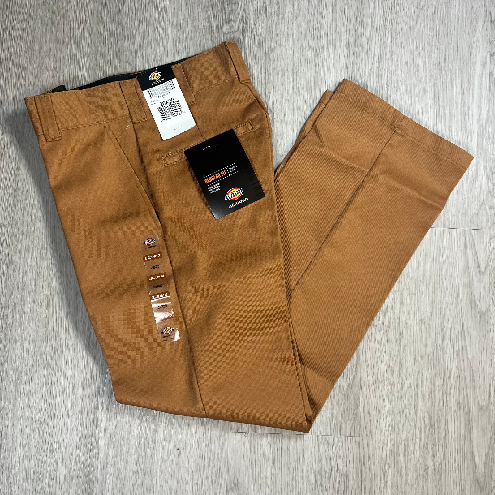 Dickies Skate Regular Fit Twill Pants Brown Duck WPSK67 26x30
