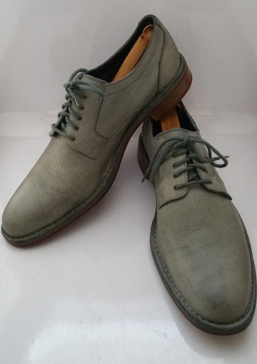 SCARPE OXFORD COLE HAAN NIKEAIR GRIGIE CLASSICHE IN PELLE STRINGATE DA UOMO 12 M C11336