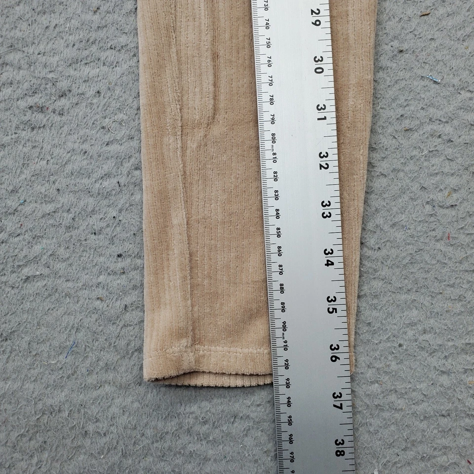 DG2 by Diane Gilman Leggings Mujer Pequeños Bronceados Cordoy Calce Ajustado Pierna Ajustada Pull On Foto 3 de 4