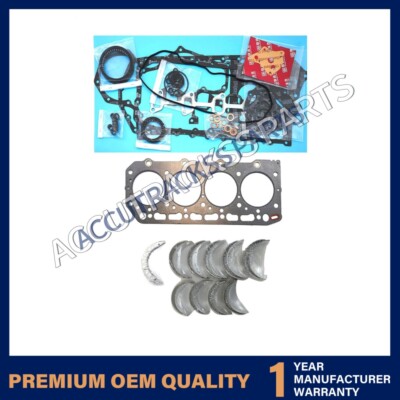 Full Gasket Set+Bearing Thrust Washer Set 729488-92600 for Yanmar 4TN82 Engine