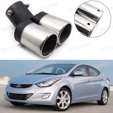 Tubo coda punta marmitta scarico doppia uscita per Hyundai Elantra 2011-2016 #1018