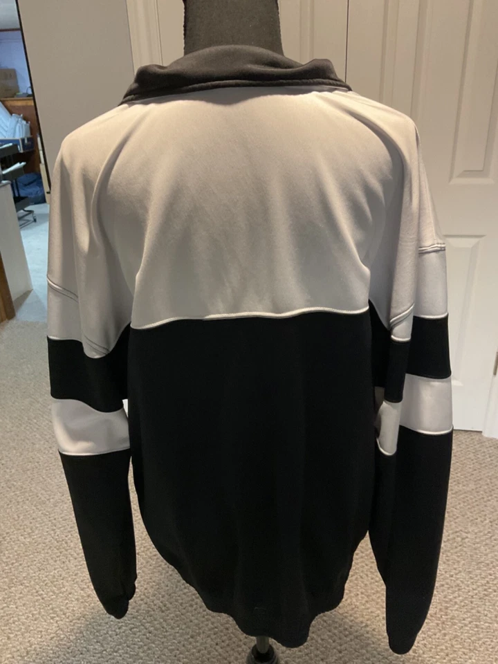 Vintage Perry Ellis America Mens Track Run Jogging SUIT Red White Black Sz L - Imagem 2 de 4