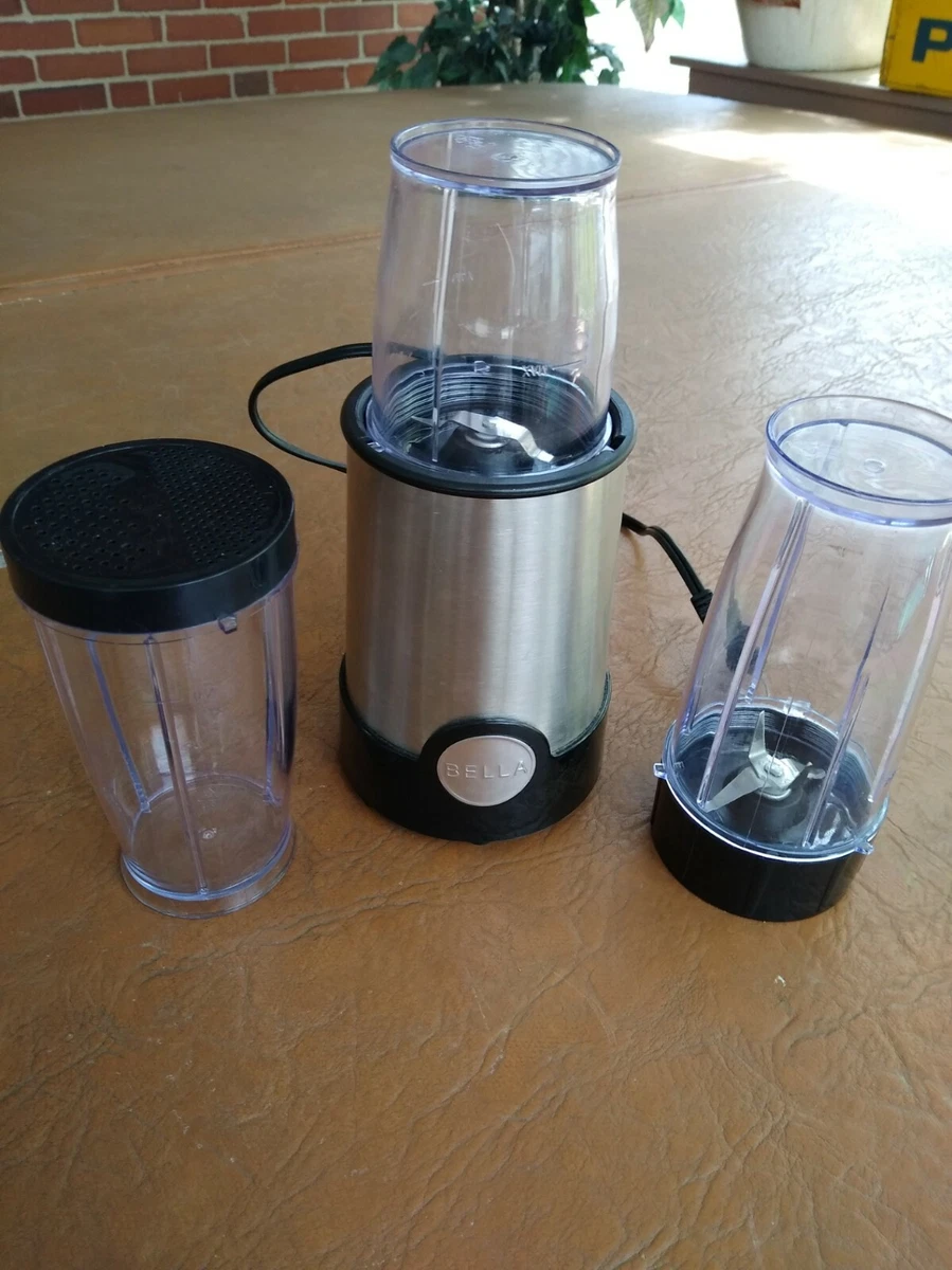 Sensio Bella Rocket Blender - Black/Silver - w/accessories ~