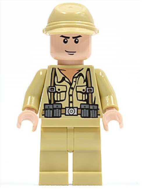 Minifigura LEGO Soldato dal set Indiana Jones 7622