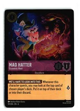 MAD HATTER ECCENTRIC HOST 59/204 COLD FOIL SUPER RARE DISNEY LORCANA NM