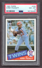 1985 Topps #536 Kirby Puckett PSA 8 *JAYSACE*